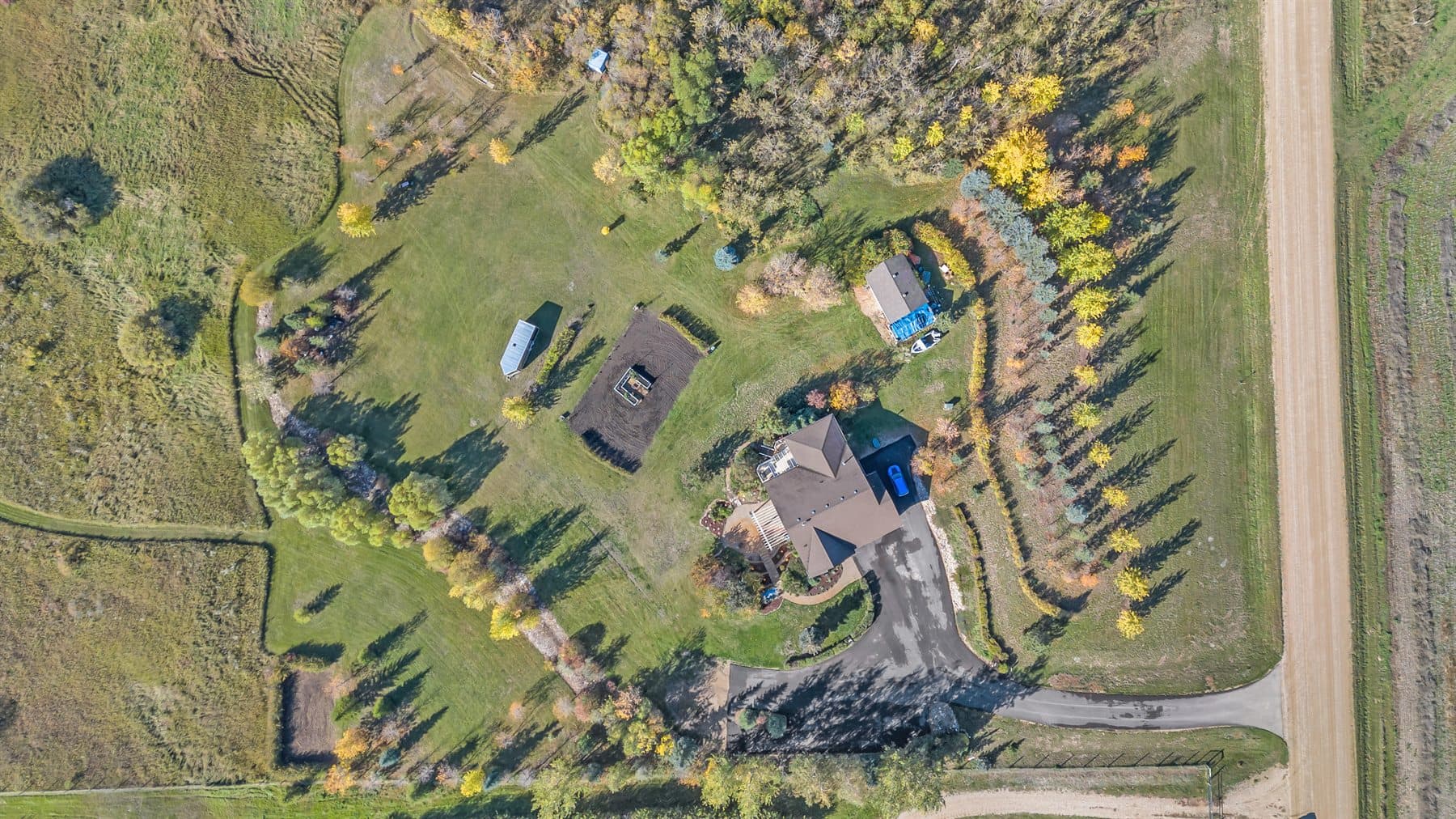 Regina drone real estate photography showing property and neighbourhood context